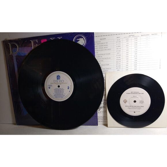 Devo New Traditionalists Vinyl LP Record Album Australia Limited Ed Bonus 45 NM - Picture 6 of 8